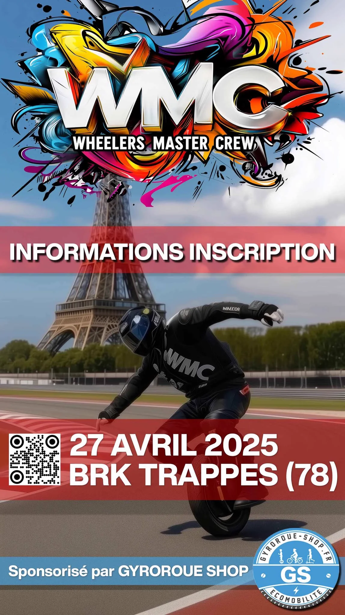 Affiche officielle BRK WMC à Trappes le 27 avril 2025