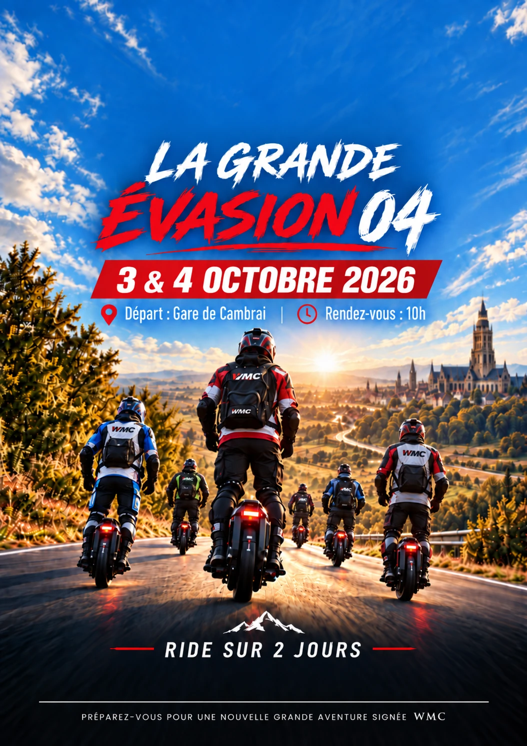 Affiche Grande Évasion #04 — 3 et 4 octobre 2026 — gare de Cambrai
