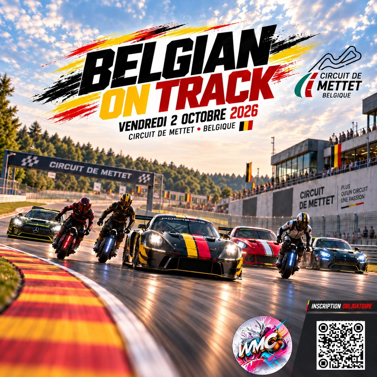 Affiche Mettet — Belgian On Track × WMC — 2 octobre 2026